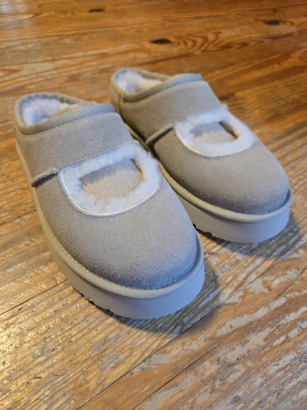 UGG Kids Tan Slip-On Slippers